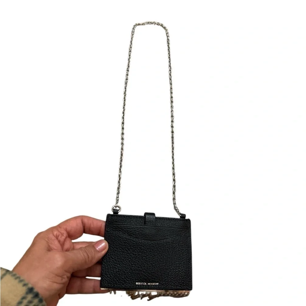 Minkoff Large Leather Card Case On Chain. The perfect way to glam up MSRP $98